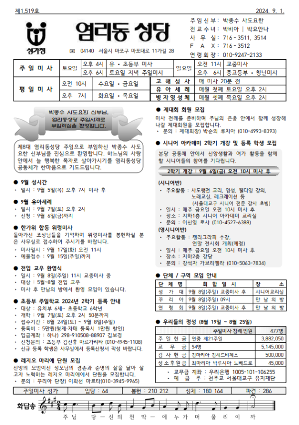 연중 제22주일