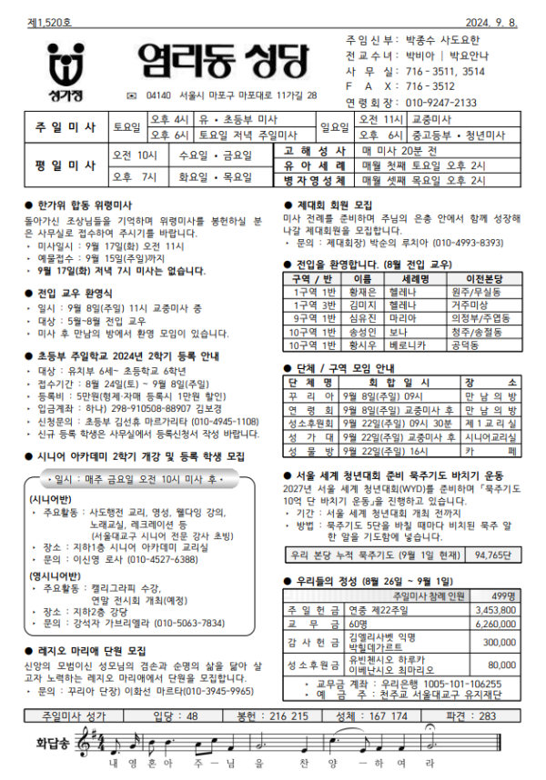 연중 제23주일