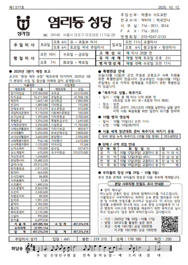 연중 제28주일 / 군인주일